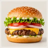 Burger Mare cu Vită la Grătar și Cașcaval
